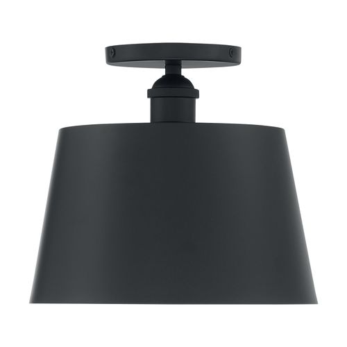 Main product image of Motif 1 Light 10" Semi-Flush Black w/ Gold Accent