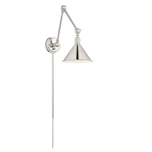 Main product image of Delancey Swing Arm Lamp Polished Nickel w/ Switch