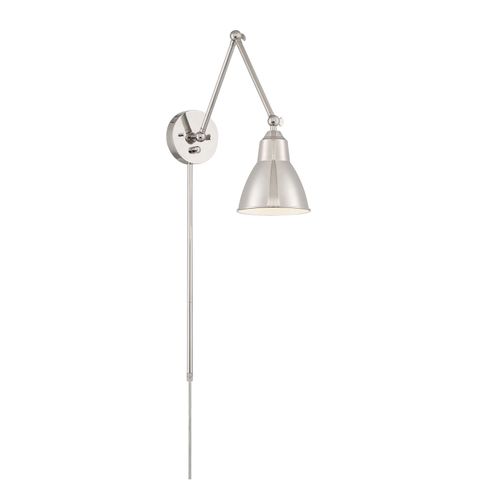 Main product image of Fulton Swing Arm Lamp Polished Nickel w/ Switch