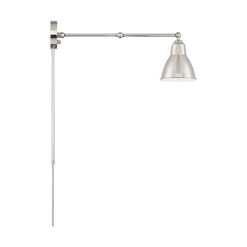 Main product image of Fulton Swing Arm Lamp Polished Nickel w/ Switch