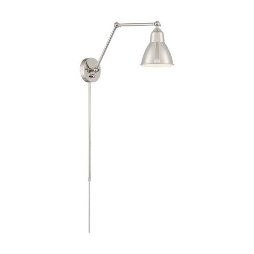 Main product image of Fulton Swing Arm Lamp Polished Nickel w/ Switch