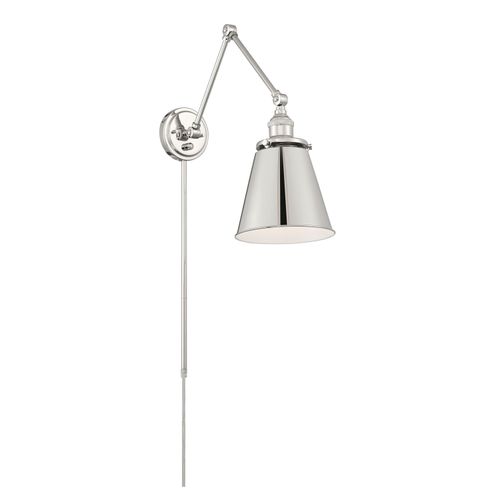 Main product image of Bayard Swing Arm Lamp Polished Nickel w/ Switch
