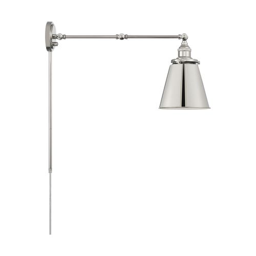 Main product image of Bayard Swing Arm Lamp Polished Nickel w/ Switch
