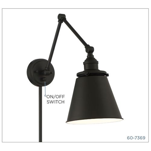 Main product image of Bayard Swing Arm Lamp Matte Black w/ Switch