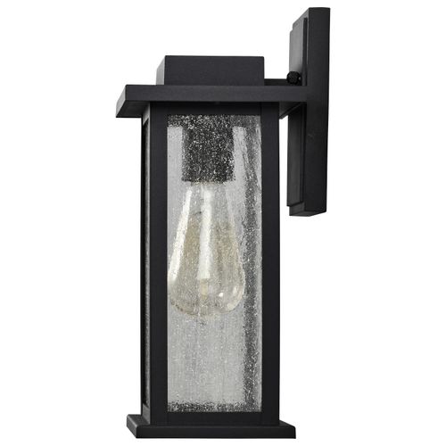 Main product image of Sullivan 1 Light Medium Wall Lantern Matte Black w/ Clear Seeded Glass