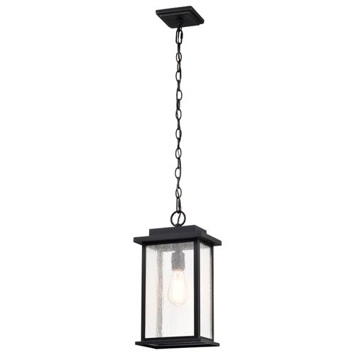 Main product image of Sullivan Collection Outdoor 16 inch Hanging Light Matte Black Finish w/ Clear Seeded Glass