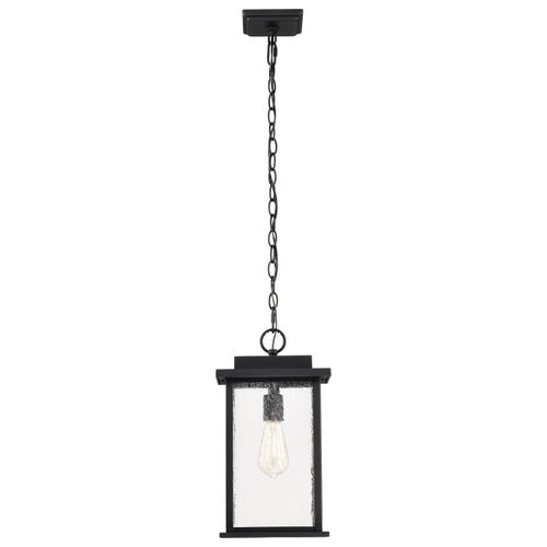 Main product image of Sullivan Collection Outdoor 16 inch Hanging Light Matte Black Finish w/ Clear Seeded Glass