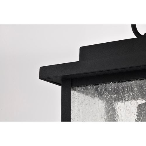 Main product image of Sullivan Collection Outdoor 16 inch Hanging Light Matte Black Finish w/ Clear Seeded Glass