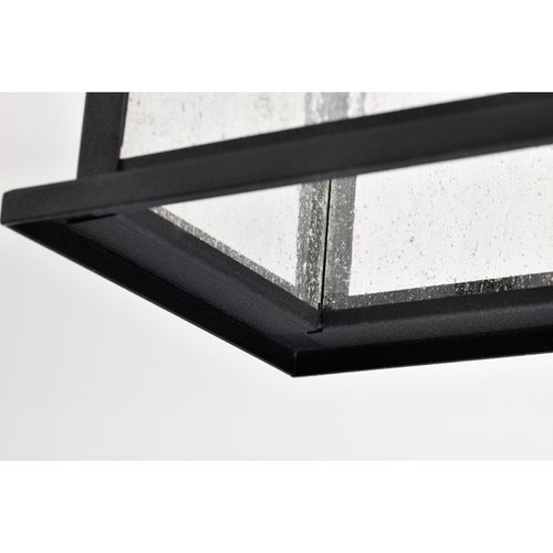 Main product image of Sullivan Collection Outdoor 16 inch Hanging Light Matte Black Finish w/ Clear Seeded Glass