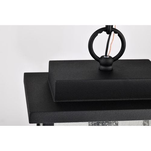 Main product image of Sullivan Collection Outdoor 16 inch Hanging Light Matte Black Finish w/ Clear Seeded Glass