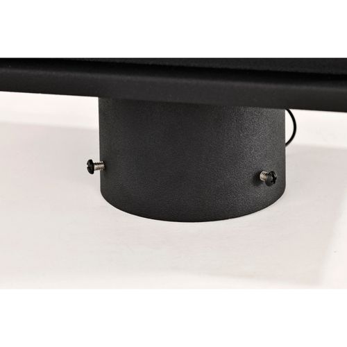 Main product image of Sullivan Collection Outdoor 17 inch Post Light Pole Lantern Matte Black Finish w/ Clear Seeded Glass