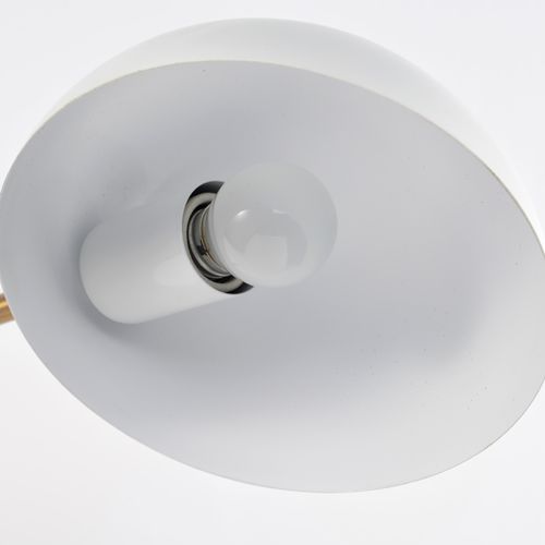 Main product image of Trilby 1 Light Wall Sconce Matte White w/ Burnished Brass
