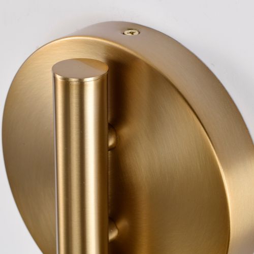 Main product image of Trilby 1 Light Wall Sconce Matte White w/ Burnished Brass