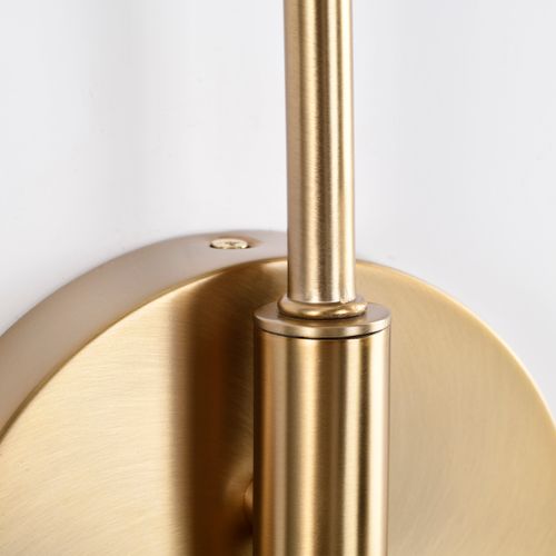 Main product image of Trilby 2 Light Wall Sconce Matte Black w/ Burnished Brass