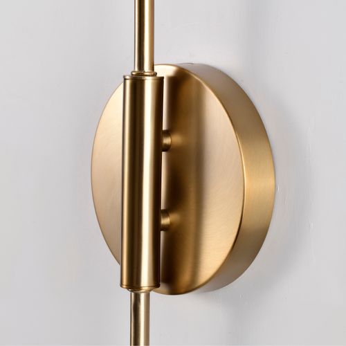 Main product image of Trilby 2 Light Wall Sconce Matte Black w/ Burnished Brass
