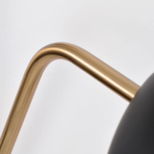 Main product image of Trilby 2 Light Wall Sconce Matte Black w/ Burnished Brass