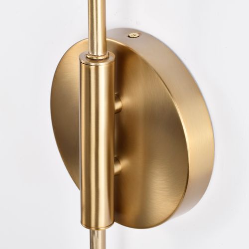 Main product image of Trilby 2 Light Wall Sconce Matte Black w/ Burnished Brass