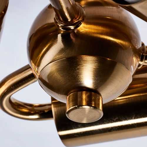 Main product image of Dover 3 Light Small Flush Mount Vintage Brass w/ Clear Glass