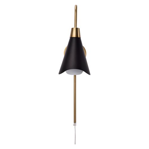 Main product image of Tango 1 Light Wall Sconce Matte Black w/ Burnished Brass