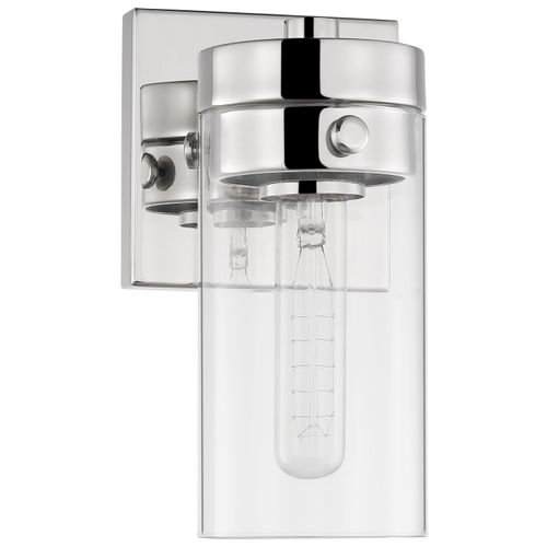 Main product image of Intersection 1 Light Vanity Polished Nickel w/ Clear Glass