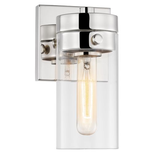 Main product image of Intersection 1 Light Vanity Polished Nickel w/ Clear Glass