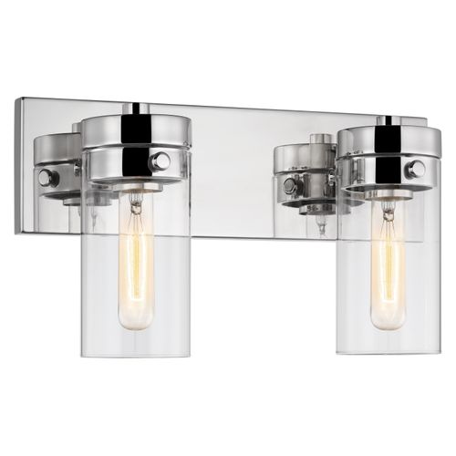 Main product image of Intersection 2 Light Vanity Polished Nickel w/ Clear Glass