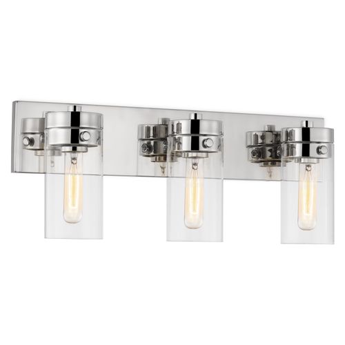 Main product image of Intersection 3 Light Vanity Polished Nickel w/ Clear Glass