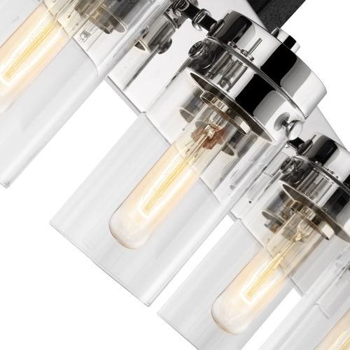 Main product image of Intersection 4 Light Vanity Polished Nickel w/ Clear Glass