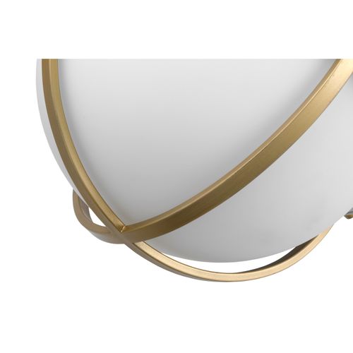 Main product image of Lincoln 1 Light Large Pendant Medium Base 60 Watt Matte White Finish White Opal Glass
