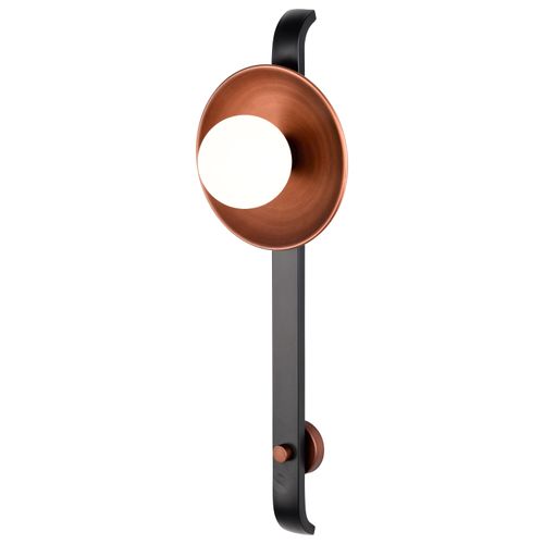 Main product image of Colby 1 Light Wall Sconce Matte Black and Antique Copper Finish