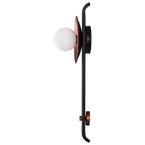 Main product image of Colby 1 Light Wall Sconce Matte Black and Antique Copper Finish