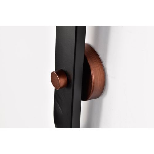Main product image of Colby 1 Light Wall Sconce Matte Black and Antique Copper Finish