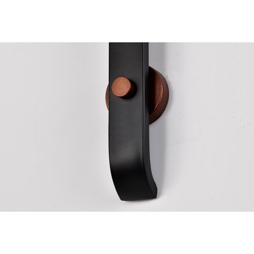 Main product image of Colby 1 Light Wall Sconce Matte Black and Antique Copper Finish