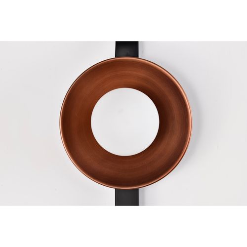 Main product image of Colby 1 Light Wall Sconce Matte Black and Antique Copper Finish