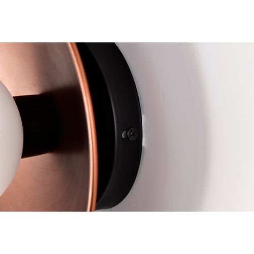 Main product image of Colby 1 Light Wall Sconce Matte Black and Antique Copper Finish
