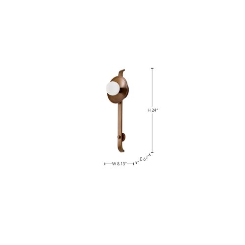 Main product image of Colby 1 Light Wall Sconce Natural Brass Finish