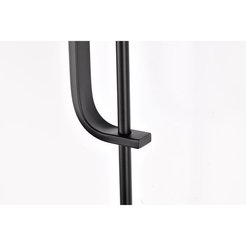 Main product image of Terrace 1 Light Wall Sconce Matte Black Finish Crackel Glass