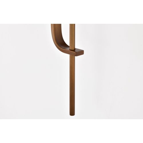Main product image of Terrace 1 Light Wall Sconce Natural Brass Finish Crackel Glass