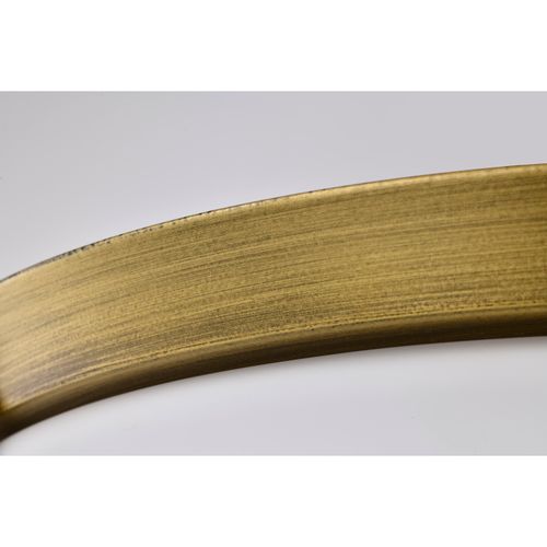 Main product image of Rowen 4 Light Flush Mount Natural Brass Finish Etched White Glass