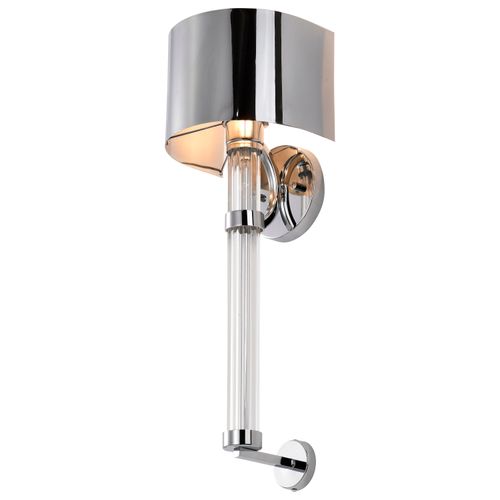Main product image of Teagon 1 Light Wall Sconce Polished Nickel Finish Metal Shade