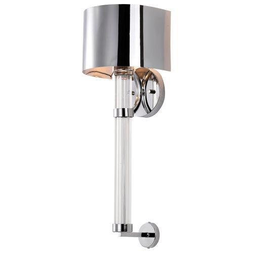 Main product image of Teagon 1 Light Wall Sconce Polished Nickel Finish Metal Shade