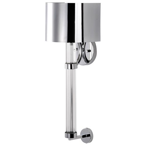 Main product image of Teagon 1 Light Wall Sconce Polished Nickel Finish Metal Shade
