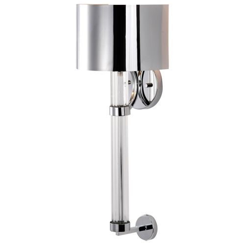 Main product image of Teagon 1 Light Wall Sconce Polished Nickel Finish Metal Shade