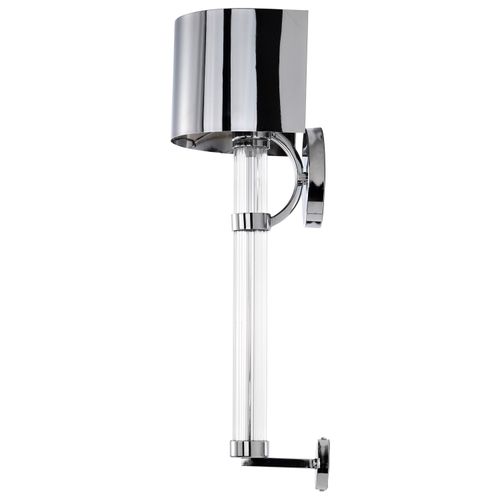 Main product image of Teagon 1 Light Wall Sconce Polished Nickel Finish Metal Shade