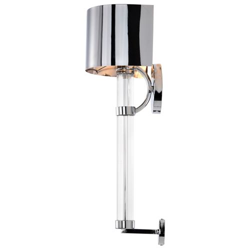 Main product image of Teagon 1 Light Wall Sconce Polished Nickel Finish Metal Shade