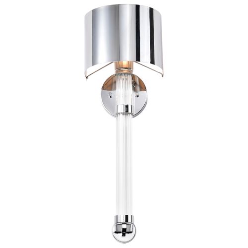 Main product image of Teagon 1 Light Wall Sconce Polished Nickel Finish Metal Shade