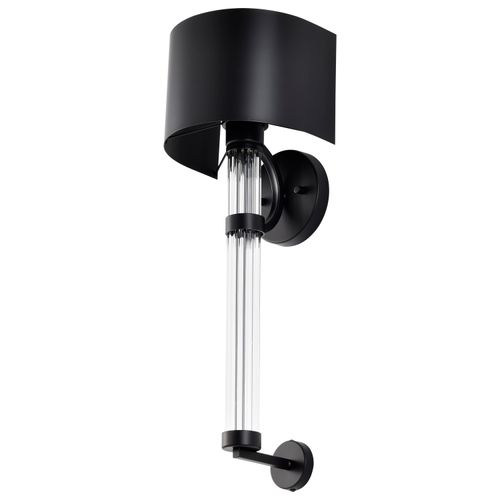 Main product image of Teagon 1 Light Wall Sconce Matte Black Finish Metal Shade