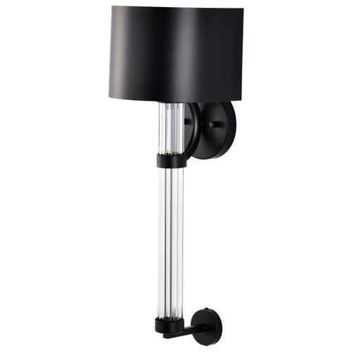Main product image of Teagon 1 Light Wall Sconce Matte Black Finish Metal Shade