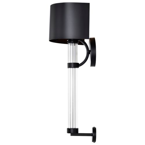 Main product image of Teagon 1 Light Wall Sconce Matte Black Finish Metal Shade