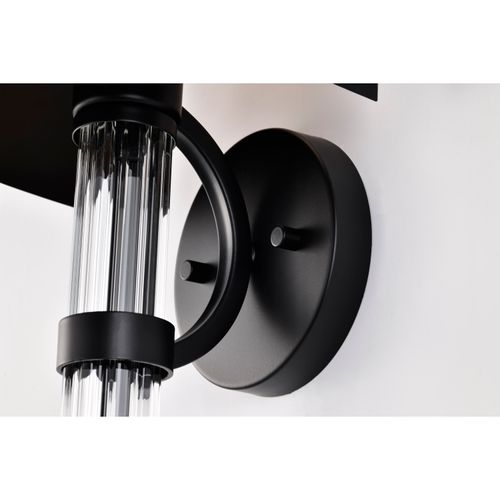 Main product image of Teagon 1 Light Wall Sconce Matte Black Finish Metal Shade